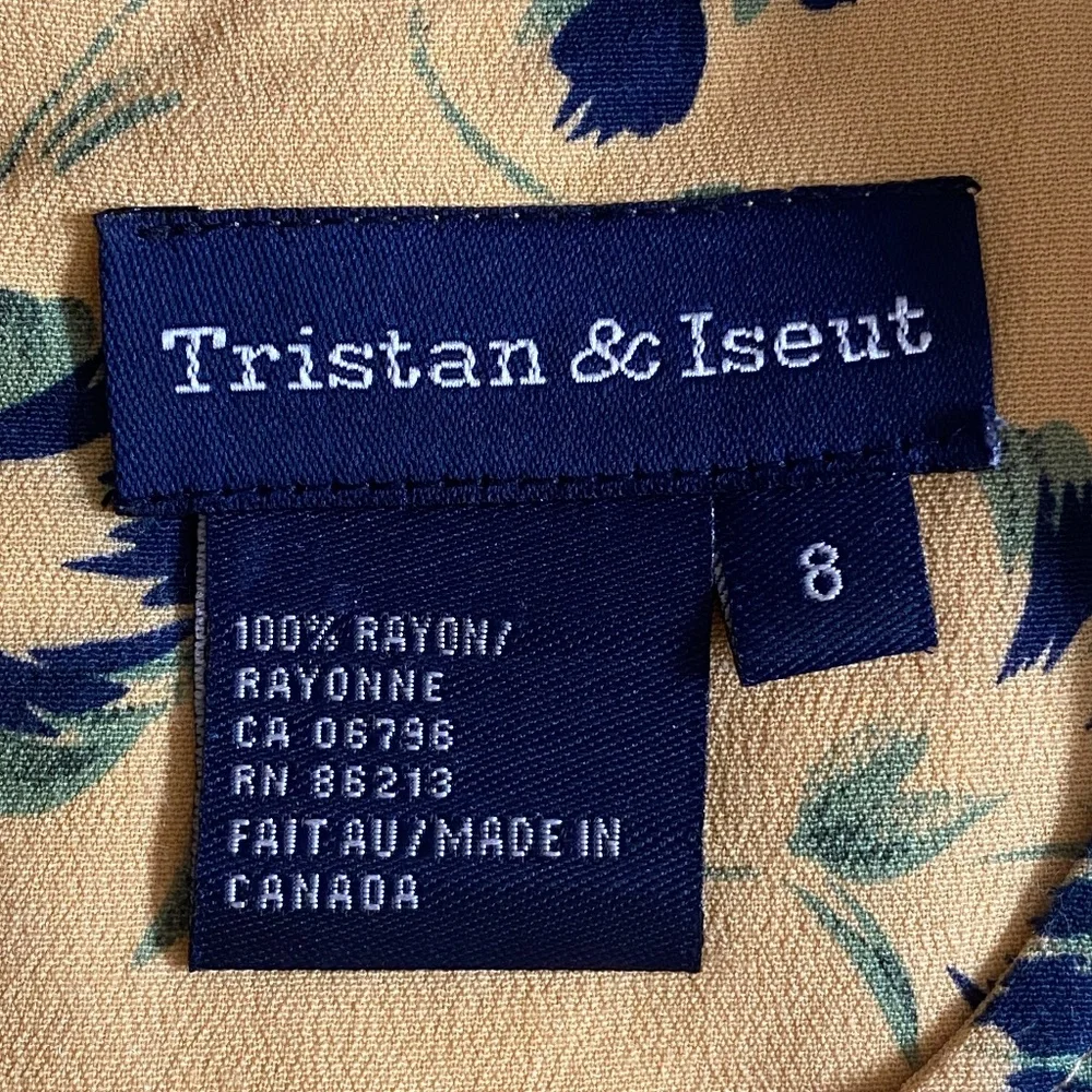 Tristan & Iseut I 90s I Floral Sleeveless Mini Sheath Dress I FLAWED - Picture 3 of 16